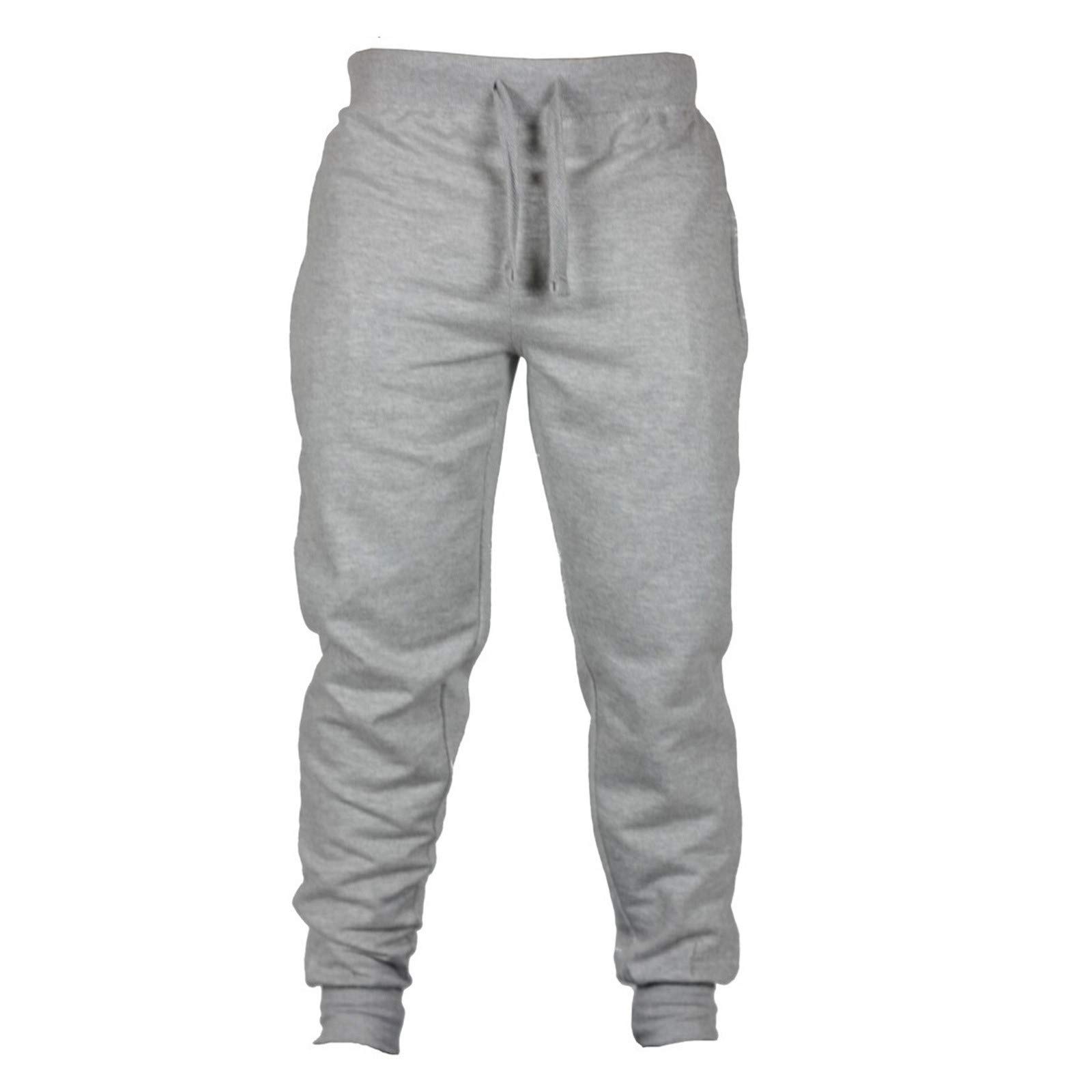 Kadola Men's Casual Jogger Sweatpants - Solid Color Trendy Tapered Fit with Drawstring for Comfortable Wear | Perfect for Gym, Lounge & Street Style