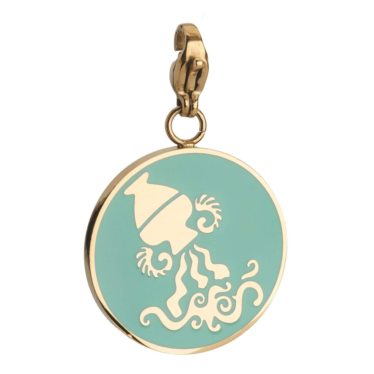 Aquarius Zodiac Sign Necklace - Sterling Silver Medallion Pendant for Women & Men - Perfect for Birthday Gifts, Astrology Jewelry & Spiritual Accessories - Ideal for Daily Wear, Special Occasions & Zodiac-Themed Events