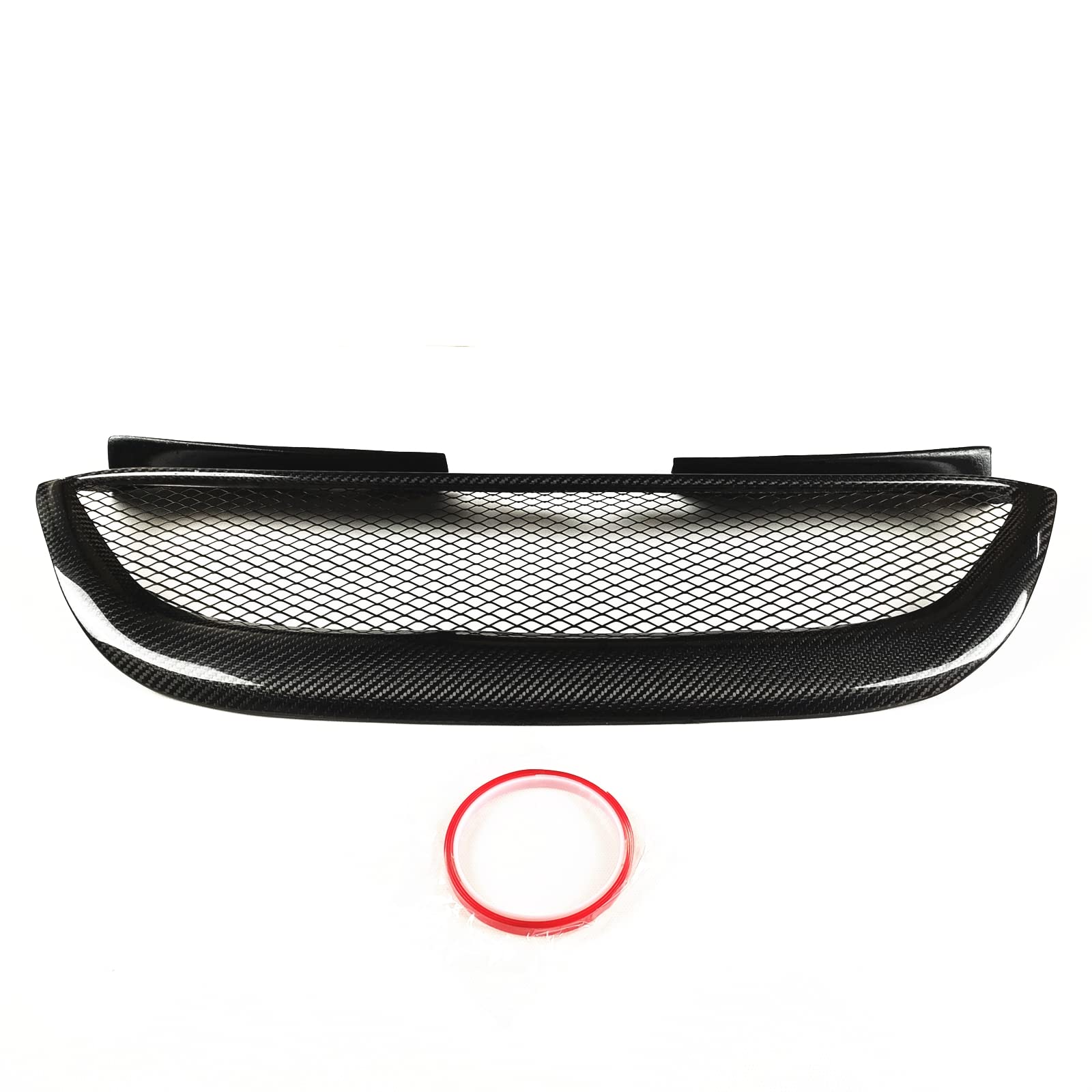 Carbon Fiber Front Bumper Mesh Grille for Hyundai Genesis Coupe 2008-2012 - Durable & Stylish Upgrade for Enhanced Airflow & Sporty Look - Perfect for Car Enthusiasts & Performance Modifications