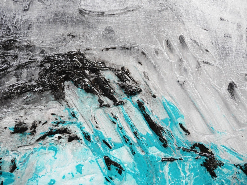 Inspirational Abstract Jade Grey Wall Art - Modern Home Decor for Living Room, Bedroom & Office