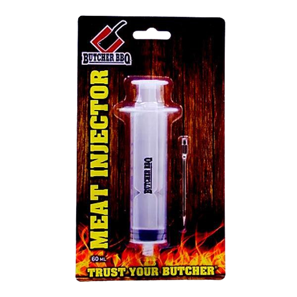 Butcher BBQ Single Meat Injector - Premium Stainless Steel Marinade Injector for Juicy Steaks, Chicken & Turkey - Perfect for Grilling, Smoking & Home Cooking