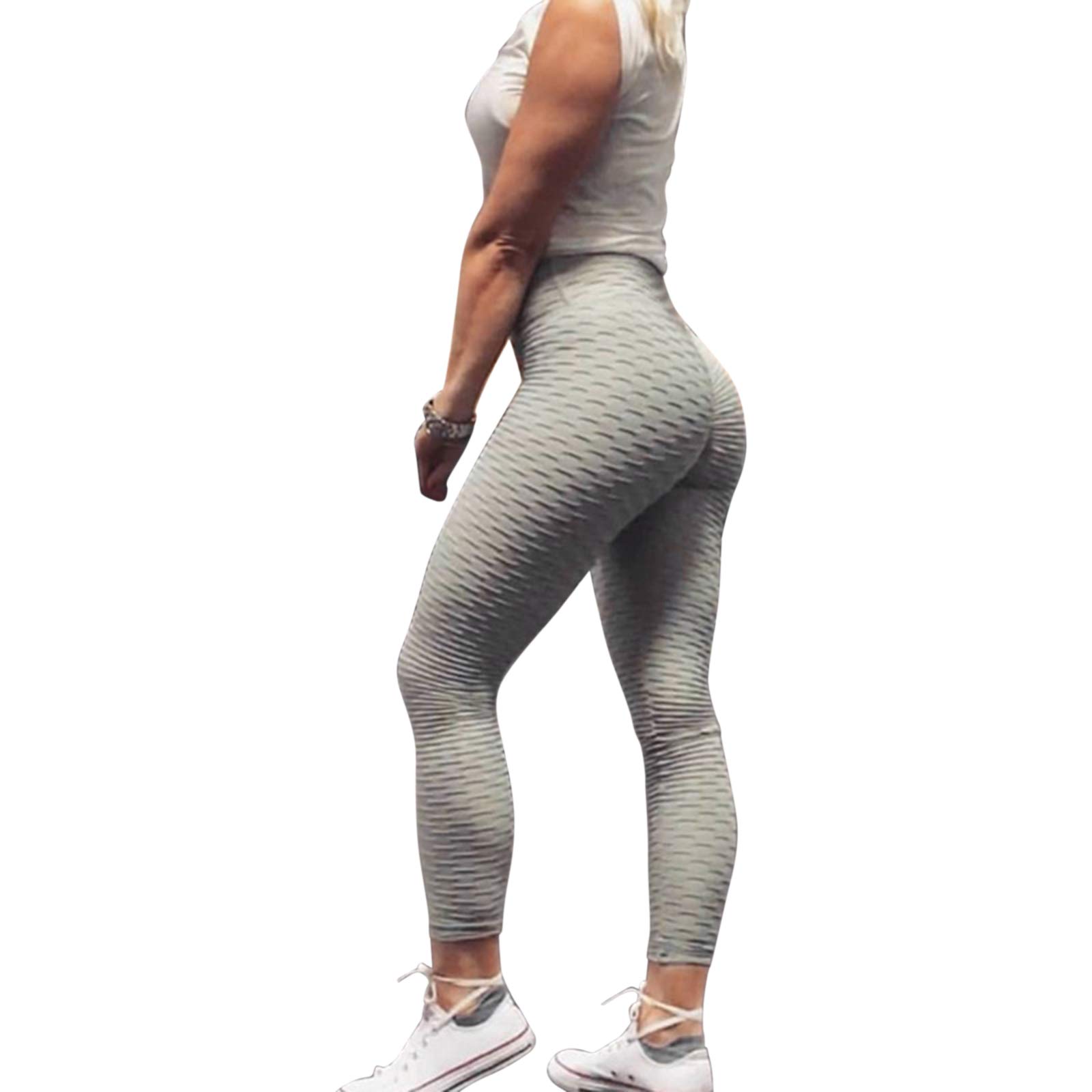 TikTok Famous Women's Butt Lifting Yoga Pants - High Waist Tummy Control Workout Leggings with Bubble Hip Lift for Running & Gym | Perfect for Yoga, Fitness & Everyday Wear