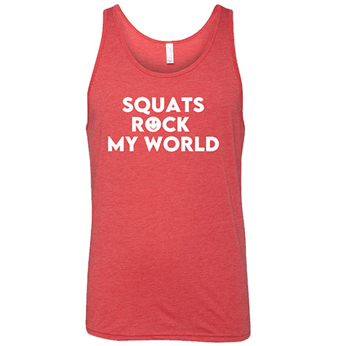 Unisex Squats Rock My World T-Shirt - Gym Workout & Fitness Apparel for Men & Women - Perfect for Weightlifting, CrossFit & Gym Motivation