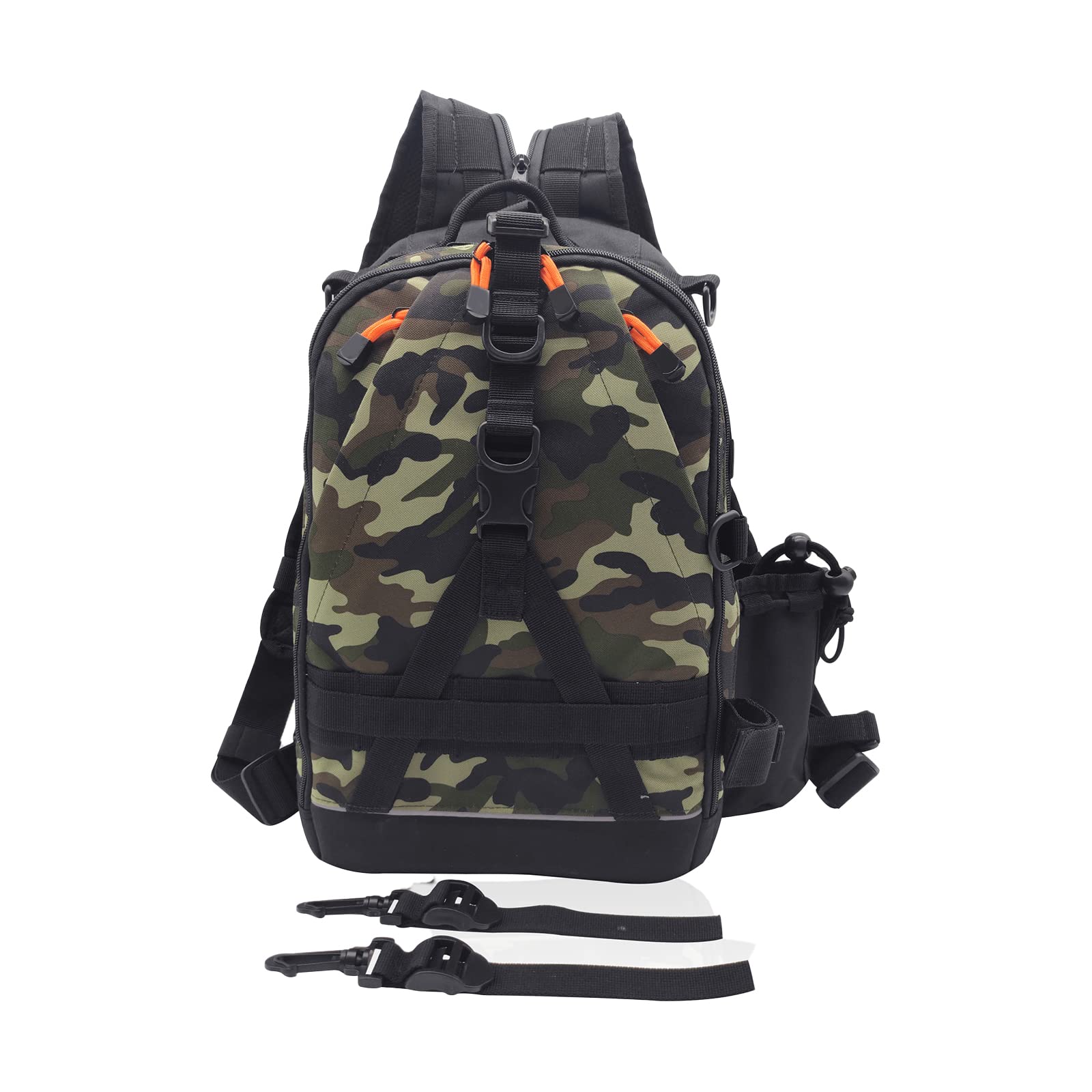 Fishing Backpack with Rod Holders & Tackle Storage - Large Durable Bag for Outdoor Anglers