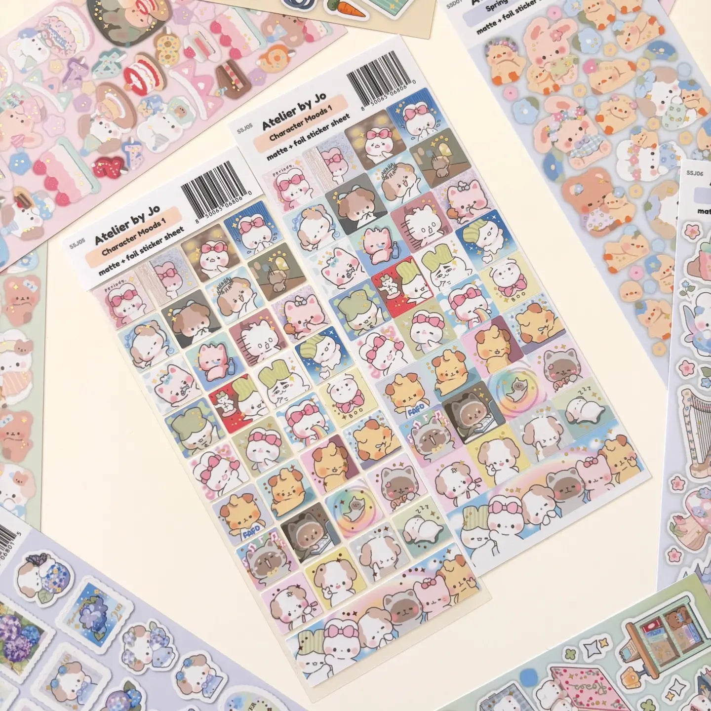 Character Moods (1) Sticker Sheet - Cute Emotional Expressions for Planners, Journals & DIY Crafts - Perfect for Scrapbooking, Bullet Journaling & Gift Decoration