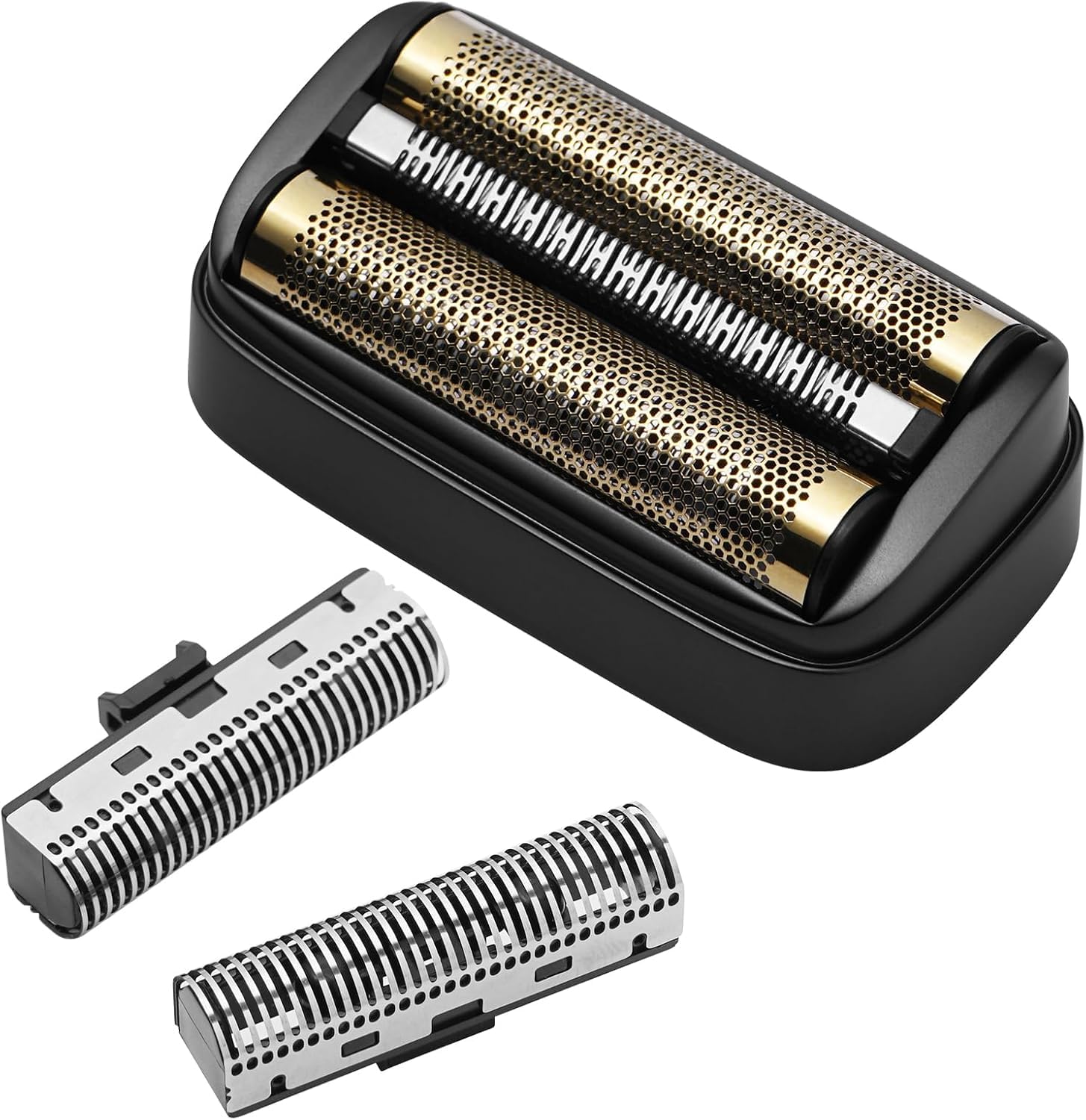 2 Pack Replacement Electric Shaver Blades - Lithium Titanium Precision Foil & Inner Cutters Compatible with Andis 17300 reSURGE Shaver (Black) - Perfect for Home Grooming, Travel & Professional Barbers