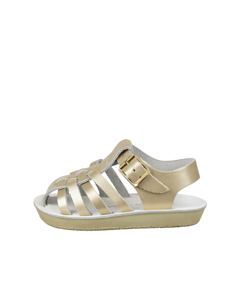 Sun San Women's Gold Sailor Sandals - Comfortable Leather Straps for Beach, Vacation & Summer Outfits | Casual Walking Shoes for Women