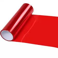 Red Roll Headlight & Tail Light Tint Vinyl Film - 12