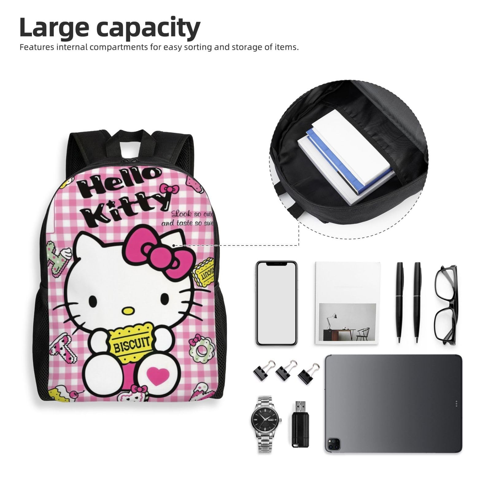Stylish College Student Backpack for Laptop - Durable School & Travel Backpack with USB Charging Port - Perfect for Campus, Commuting & Outdoor Adventures (Model 57556)