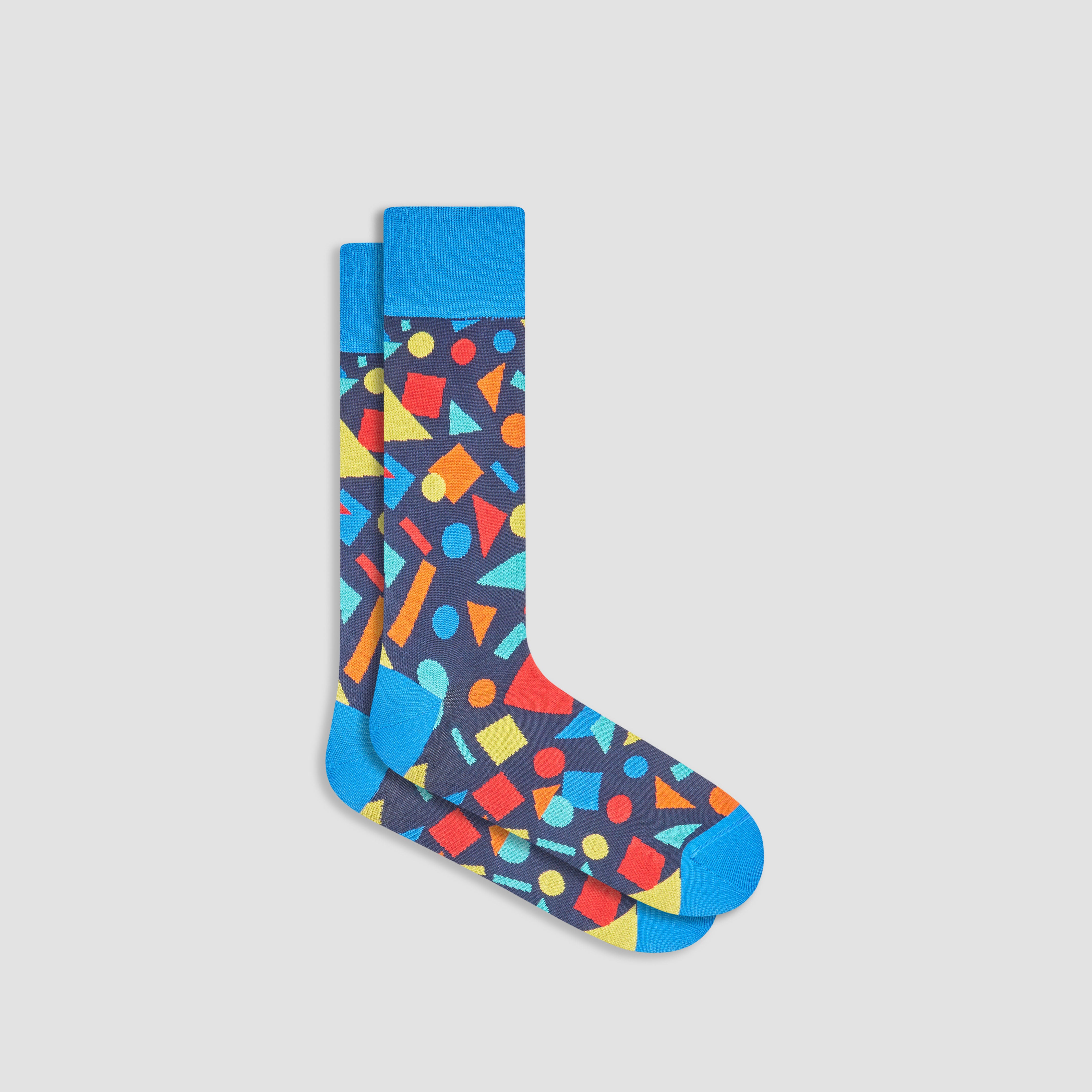 Geometric Pattern Mid Calf Socks for Women - Trendy Crew Socks for Casual Wear, Workout & Fashion Outfits