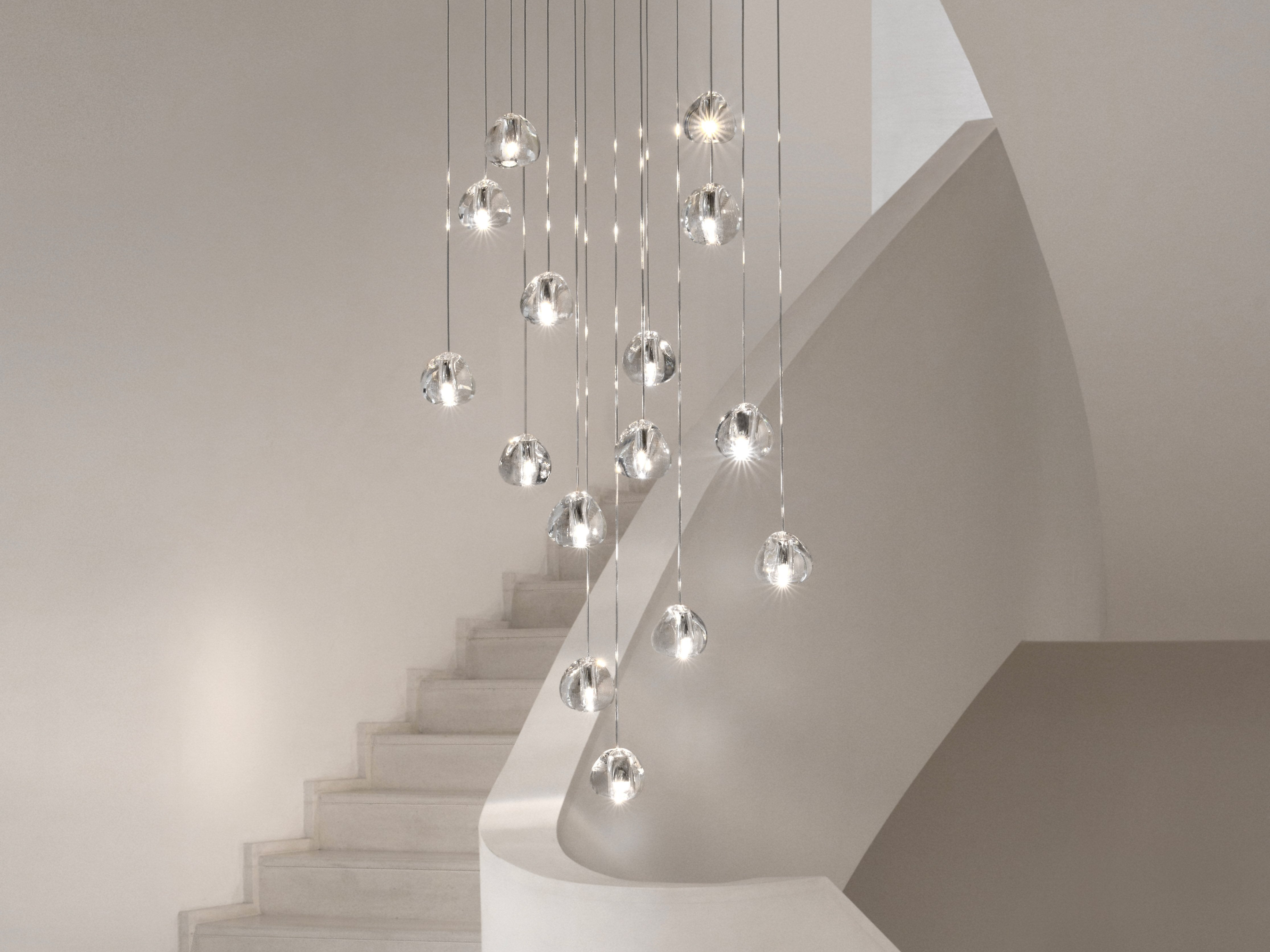 Elegant Crystal Pendant Light - Modern Chandelier for Dining Room, Bedroom & Living Room Decor - Dimmable LED Hanging Lamp for Home & Office Lighting