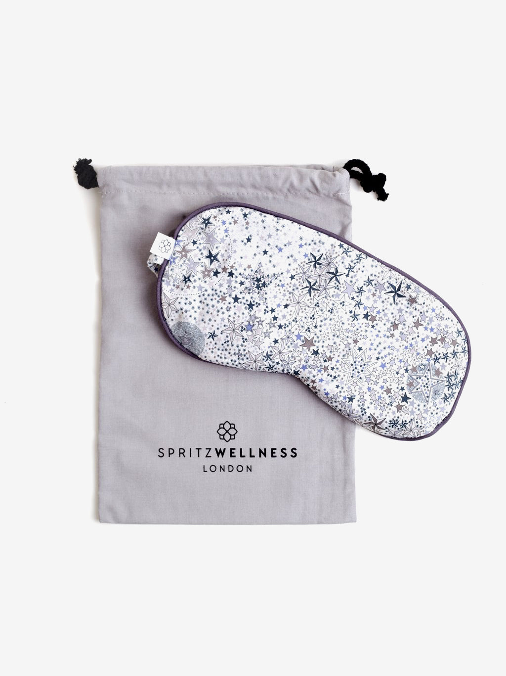 Spritz Wellness Liberty Print Aromatherapy Eye Mask with Stars - Relaxing Sleep Mask for Stress Relief, Travel & Meditation - Perfect for Home, Office & Airplane Use