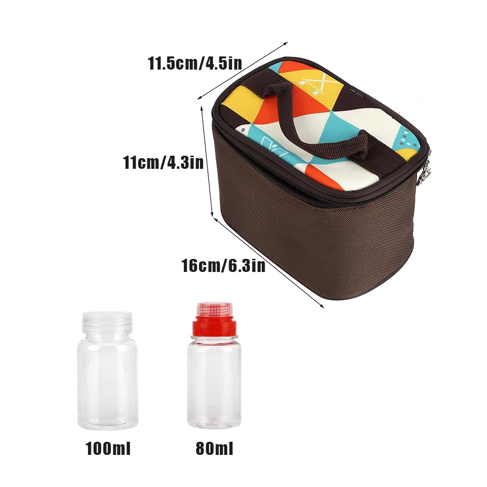 Portable Travel Spice Containers Set - 6 Leak-Proof Seasoning Jars with Lids for Camping, Backpacking, BBQ & Outdoor Cooking | Compact Dry Herb & Condiment Storage for Kitchen, Picnic & Hiking Accessories