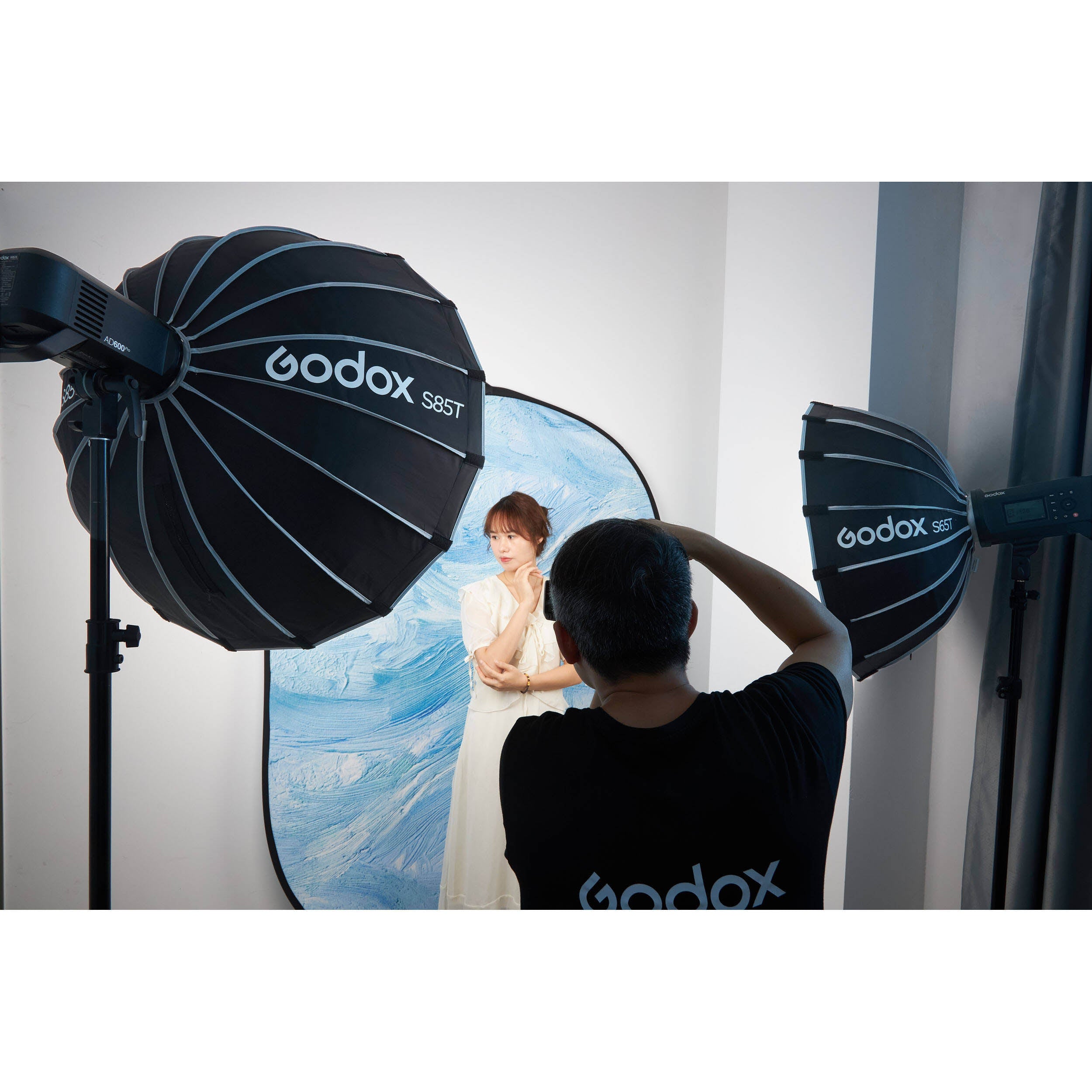 S85T Quick Release Umbrella Softbox with Bowens S-Type Mount - Professional Photography Lighting Modifier for Studio, Portrait & Product Shoots