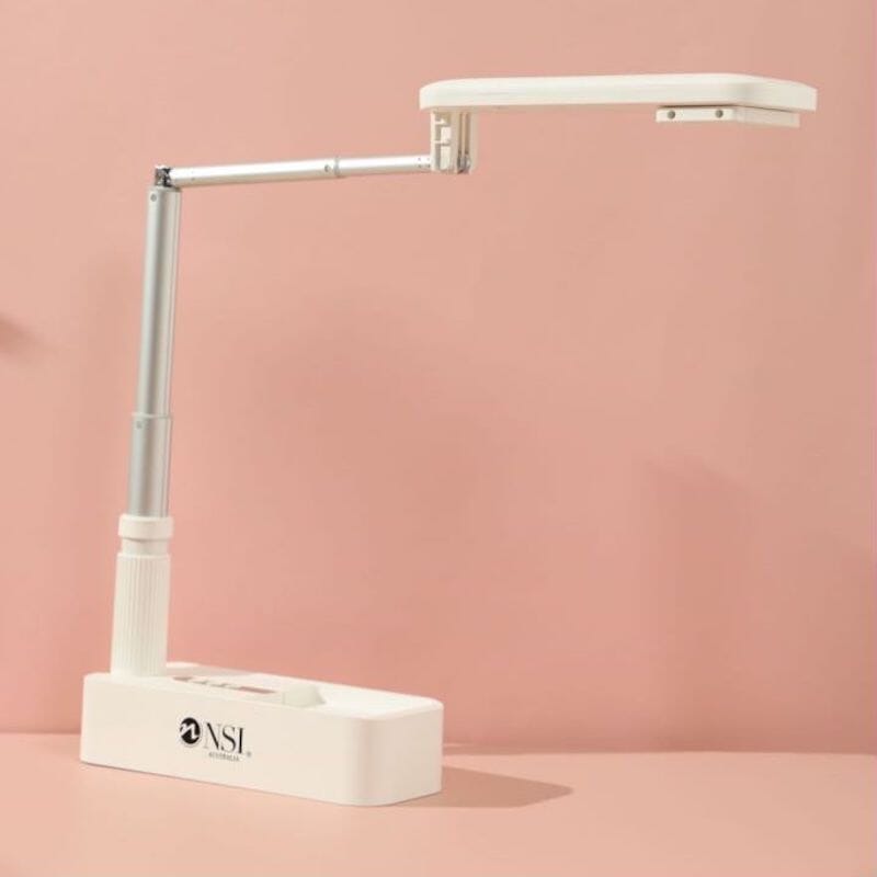 Portable LED Light & Phone Holder for Nail Art, Manicure & Beauty - Perfect for Home Salon, DIY Nails & Professional Use