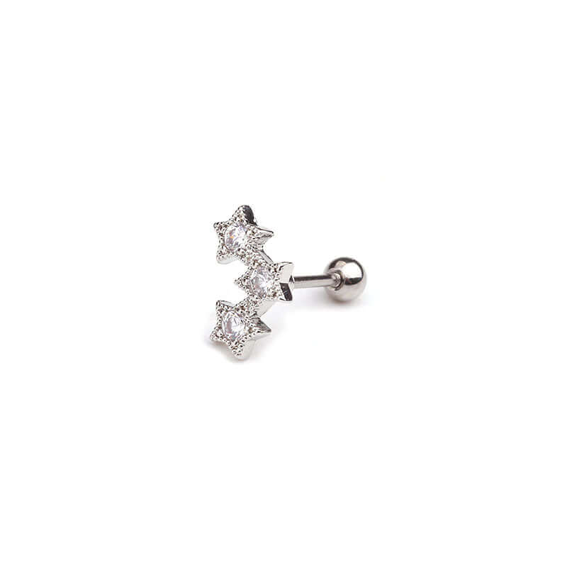 20G Cartilage Tiny Silver Stud Earrings with Leaf Design - Minimalist Dainty Jewelry for Women | Perfect for Everyday Wear, Gifts & Special Occasions | HSPJ1924