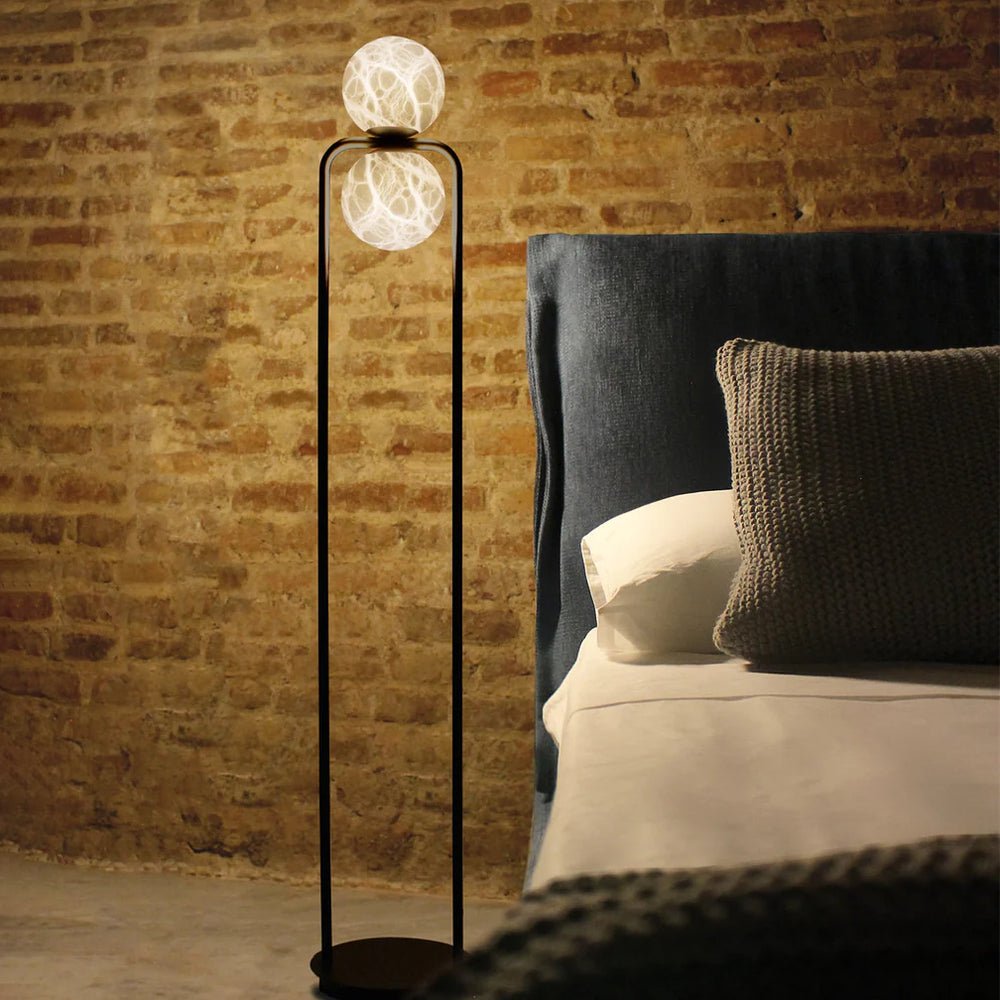 Alabaster Tribeca Floor Lamp - Modern & Elegant LED Standing Light for Living Room, Bedroom, or Office - Perfect for Ambient Lighting & Home Decor
