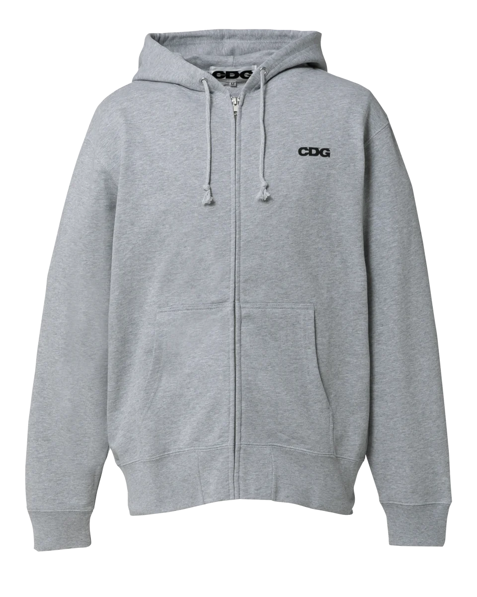 Comme des Garçons CDG Full Zip Hooded Sweatshirt - Unisex Casual Pullover for Streetwear & Everyday Comfort