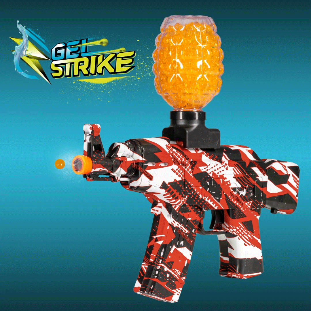 Apex AK Rapid Blaster GelStrike Toy Gun - Red Foam Dart Blaster for Outdoor Fun, Nerf Battles & Backyard Games