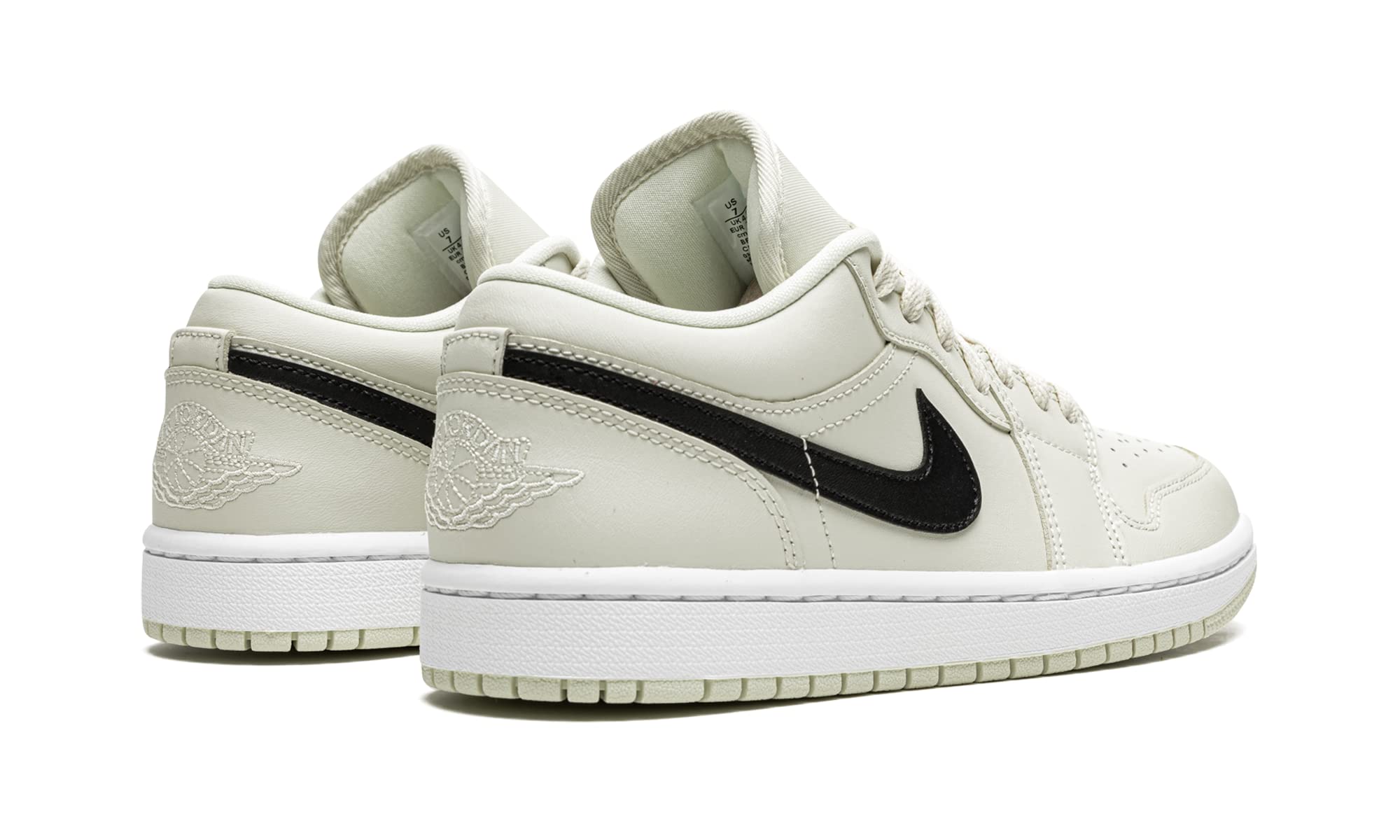 Nike Jordan WMNS Air Jordan 1 Low DC0774 121 Coconut Milk/Black-White Women's Sneakers Size 9.5W - Comfortable Casual Shoes for Women, Perfect for Daily Wear, Gym & Street Style