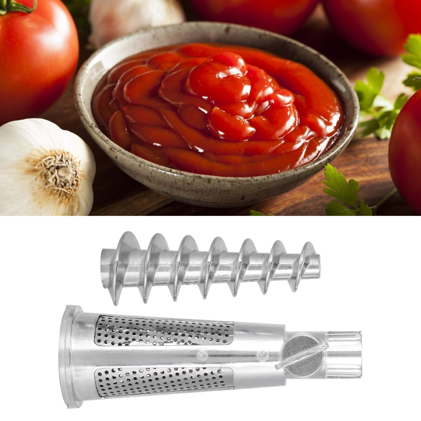 Electric Meat Grinder & Tomato Juicer Attachment - Dual Waterproof Design for Blenders - Perfect for Homemade Sausages, Fresh Tomato Juice & Smoothies