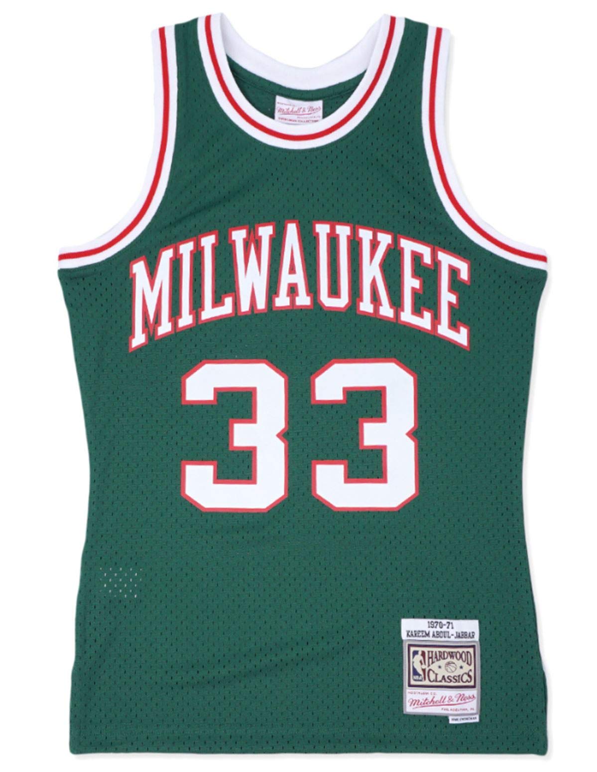 Kareem Abdul-Jabbar Milwaukee Bucks 1970-71 Green Swingman Jersey - Vintage NBA Basketball Jersey for Men - Perfect for Games, Collecting & Fan Apparel