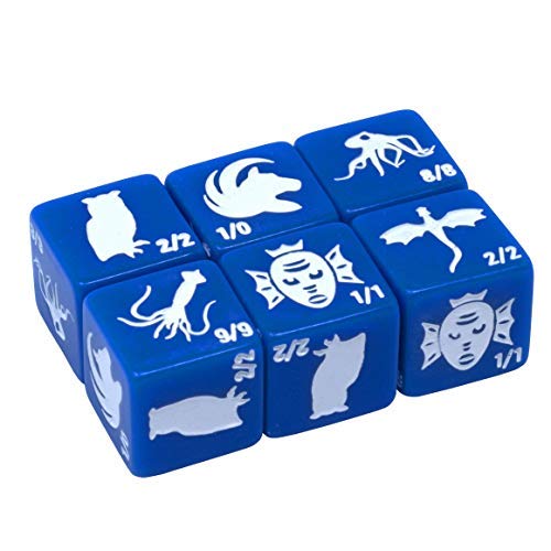 36 Token Dice Set - 6X of Each Color for Magic The Gathering, D&D, and Board Games - Perfect for Game Counters, Life Tracking, and RPG Accessories