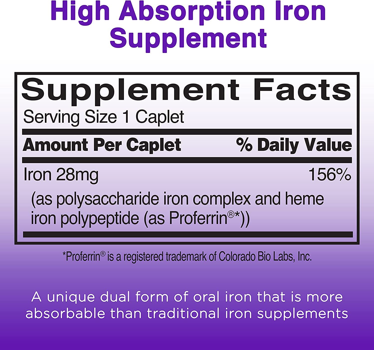 Feosol Bifera Iron Caplets - Complete Iron Supplement (30 Count, Pack of 5) for Energy Support & Healthy Blood - Ideal for Anemia Relief & Active Lifestyles