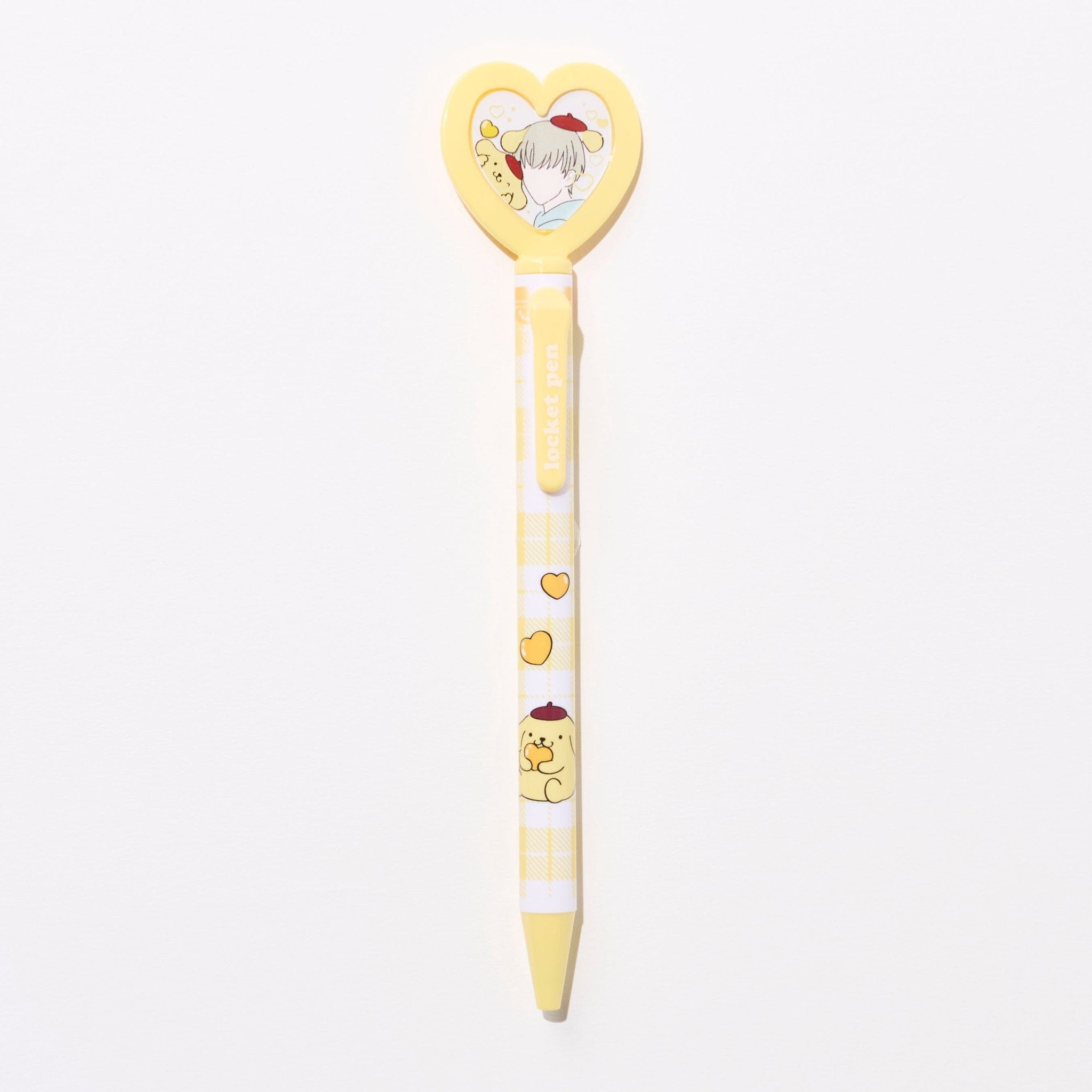 Sanrio Heart Locket Ballpoint Pen - Cute Kawaii Writing Pen with Heart Charm for Journaling, Note Taking & Gift Giving - Epoch Chemical Ink for Smooth Writing
