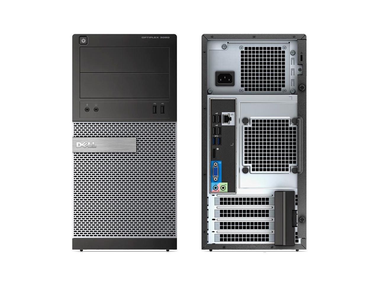 Refurbished Dell Optiplex 3020 Tower Desktop - Intel Core i5-4570 3.2GHz, 16GB RAM, 256GB SSD, Windows 10 Pro | Business & Home Office Computer for Productivity & Multitasking