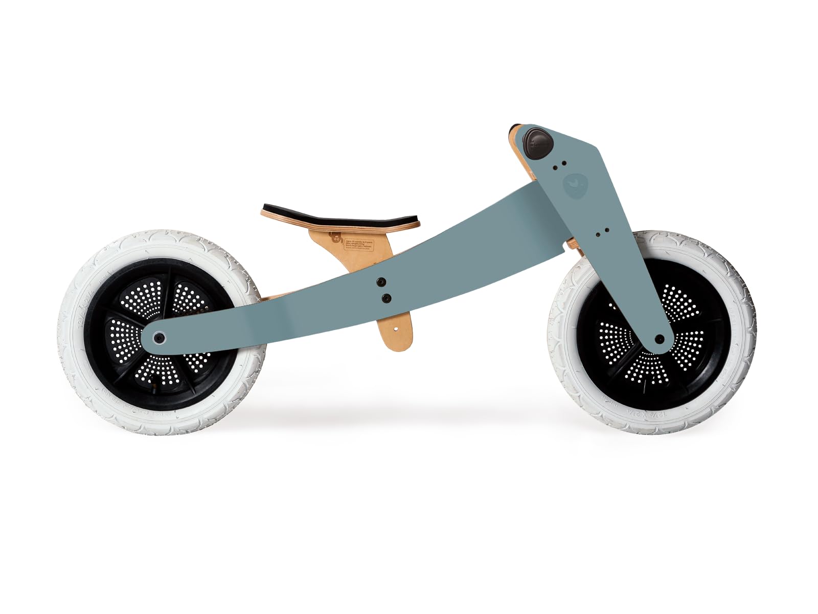 Wishbone 3-in-1 Wooden Balance Bike & Walker for Toddlers 1-5 Years - Adjustable Blue Kids Bike for Learning to Ride | Perfect for Indoor Play & Outdoor Adventures