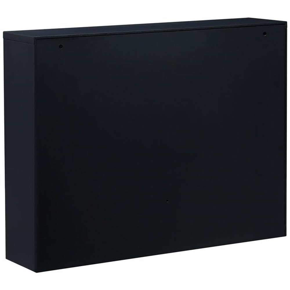 Wall Mounted Laptop Desk - Adjustable Floating Shelf for Home Office, Kitchen & Small Spaces - Universal Fit for All Laptops - Black (SEI Furniture) - Perfect for Remote Work, Studying & Space Saving Solutions