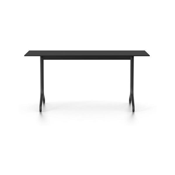 Belleville Bistro Table - Rectangular Outdoor Dining Set for Patio, Garden, Deck or Backyard - Weather-Resistant Metal Frame & Glass Top - Perfect for Entertaining Guests or Relaxing Outside