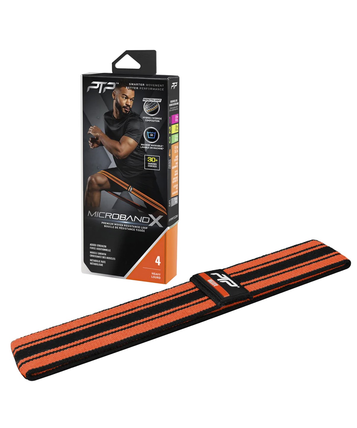 Premium Heavy Duty Woven Resistance Band - Microband X - Workout Bands for Strength Training, Physical Therapy & Home Gym Exercises