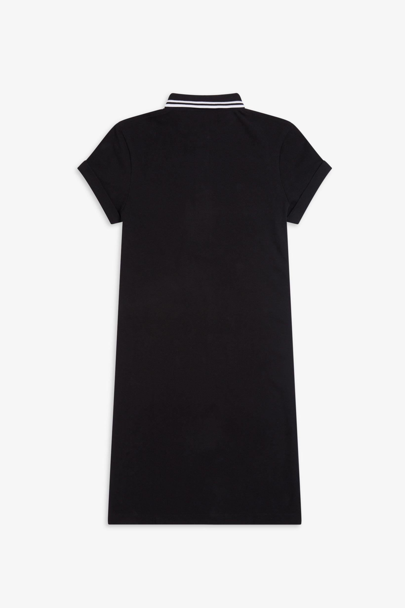 Amy Winehouse Black Twin Tipped Fred Perry Dress - Vintage Mod Style Polo Dress for Women, Perfect for Concerts, Parties & Retro Fashion Events