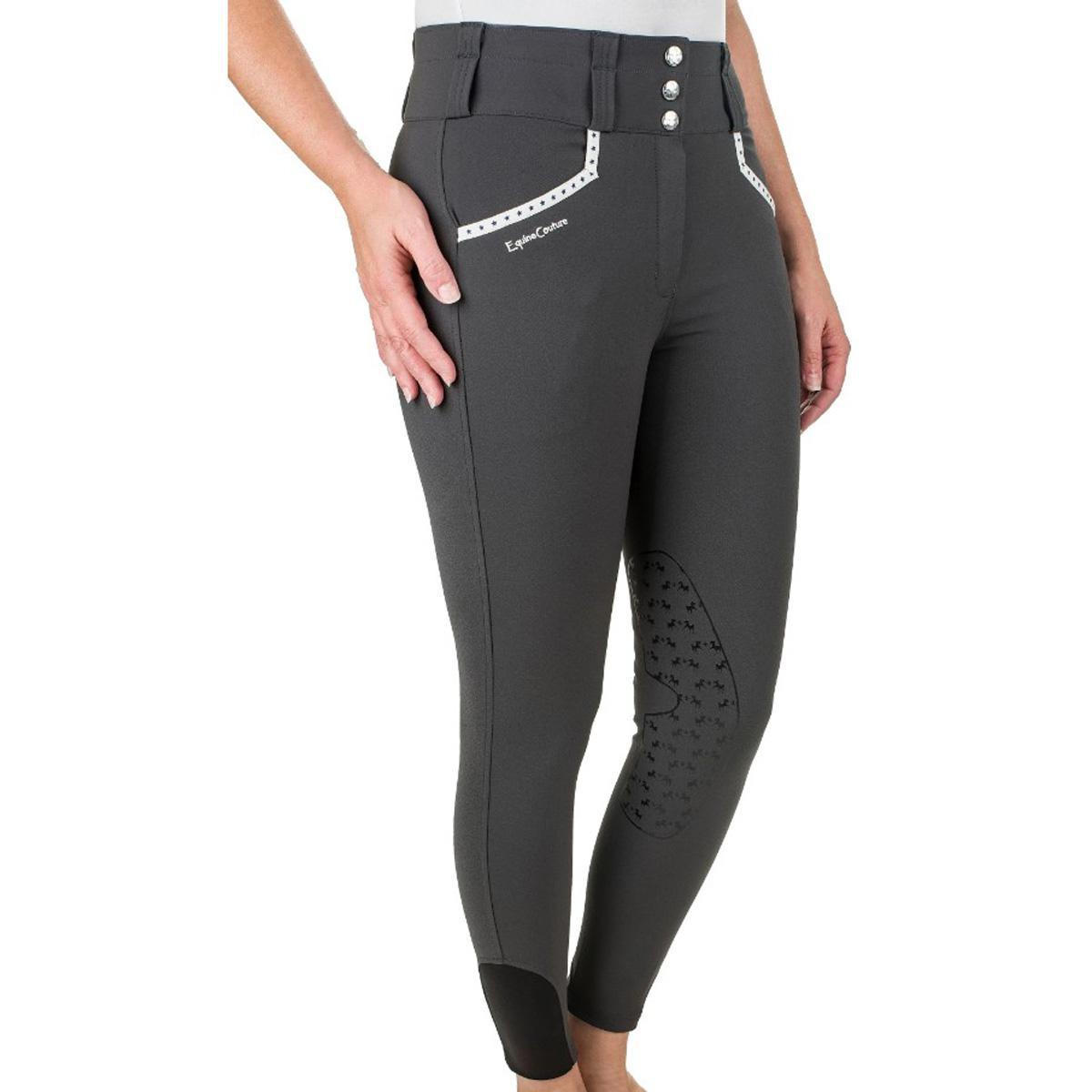 Equine Couture Women's Nicole Knee Patch Breech Riding Pants - Comfortable Equestrian Breeches for Horseback Riding & Stable Work