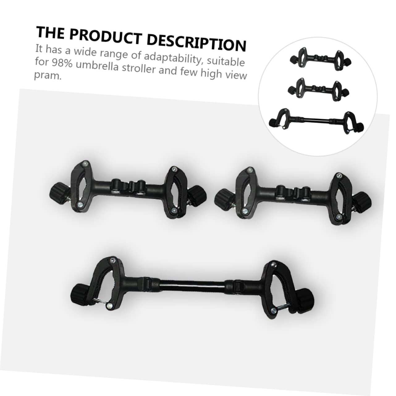 Durable Stroller Connector for Twin Baby Strollers - Quick Install & Detachable Accessory with Sturdy Iron-Plastic Construction | Perfect for Travel, Shopping & Outdoor Activities with Twins