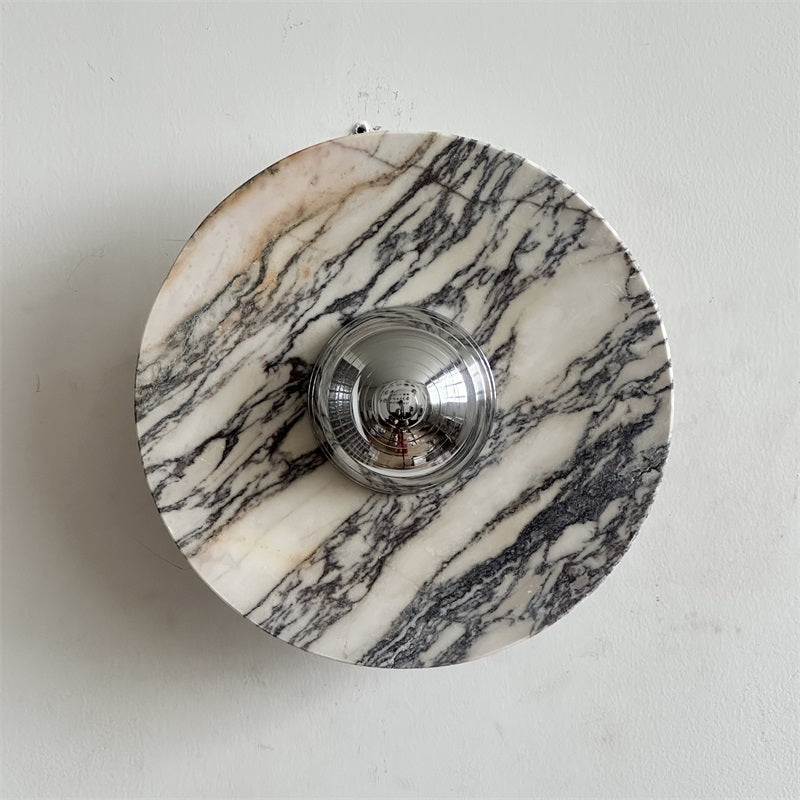 Calacatta Marble Wall Sconce Light - Modern Gold Finish Bathroom Vanity Lighting for Bedroom, Hallway & Living Room Decor