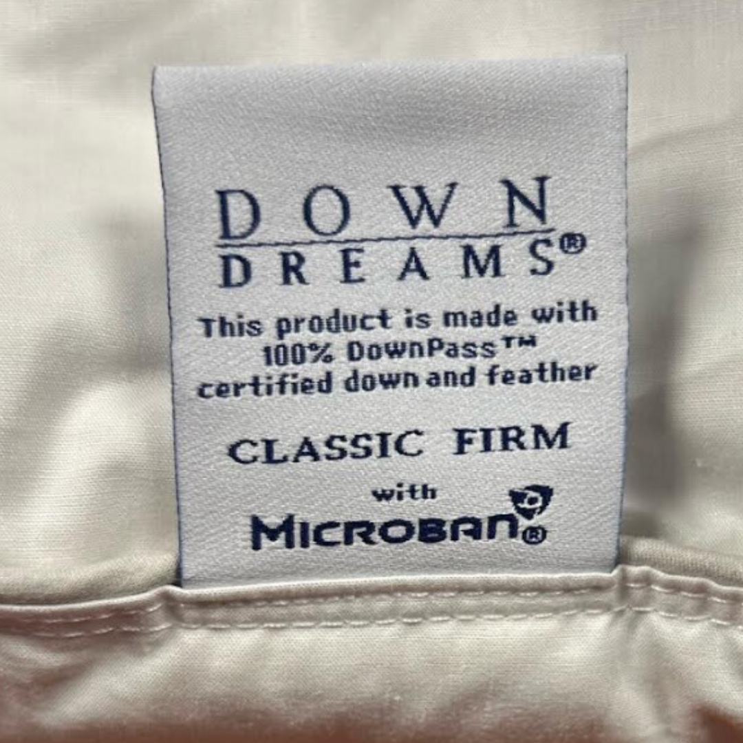 Down Dreams Classic Soft & Firm Combo Pillow Set (2 Pack) - Premium Support for Side, Back & Stomach Sleepers - Ideal for Home, Travel & Guest Rooms