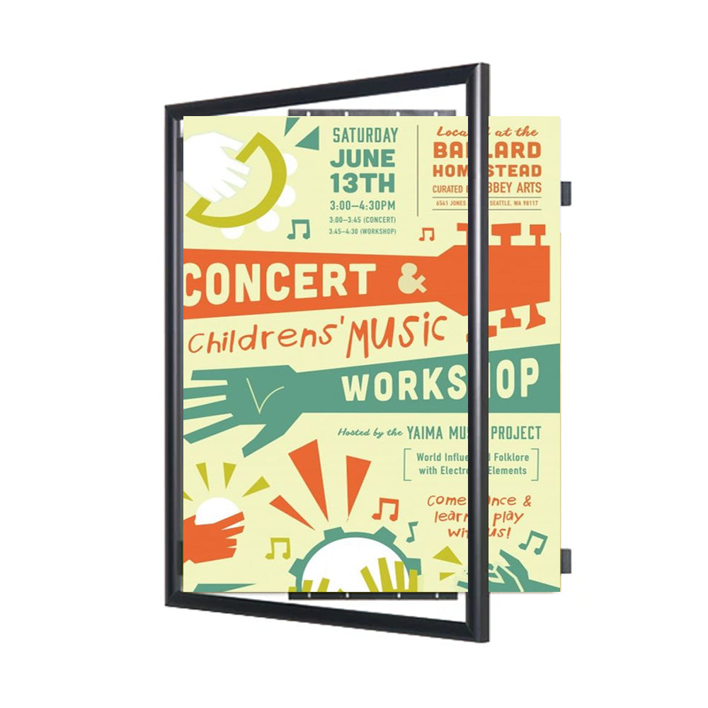 12x18 Poster Frame - SwingFrame Wide Face Display for Wall Art, Photos & Posters - Perfect for Home, Office & Gallery Decor