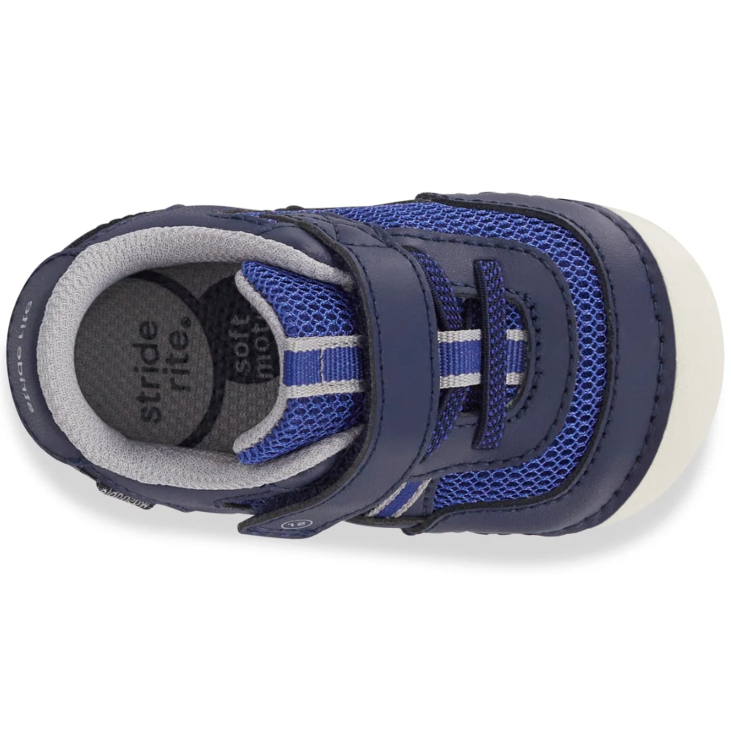 Stride Rite Blue Apollo Soft Motion Toddler Sneakers - Lightweight Comfortable Walking Shoes for Boys & Girls - Perfect for Playtime, Preschool & Everyday Wear