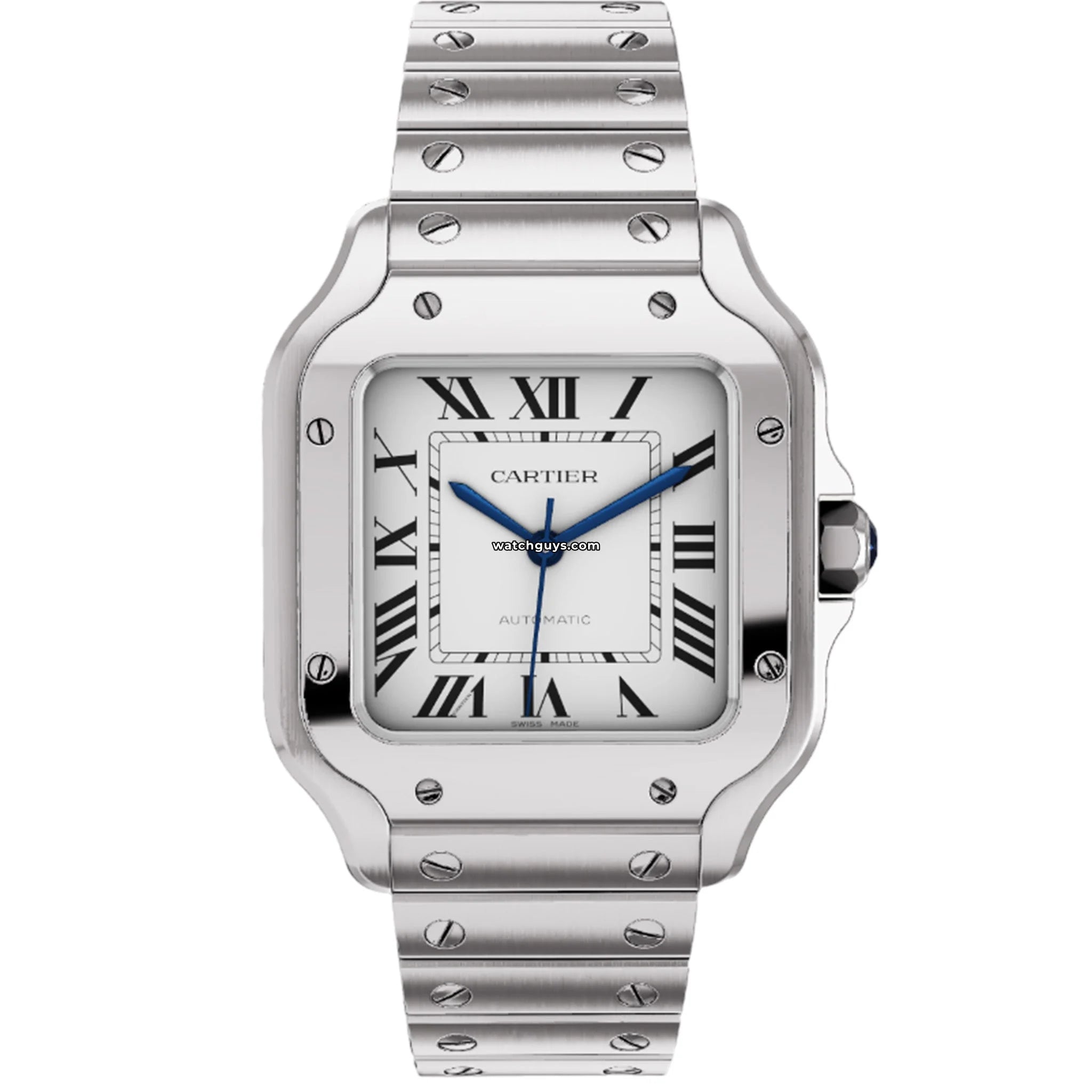 Cartier Santos Medium WSSA0029 Men's Luxury Watch - Swiss Automatic Movement, Stainless Steel, Water Resistant - Perfect for Business, Gifts & Special Occasions