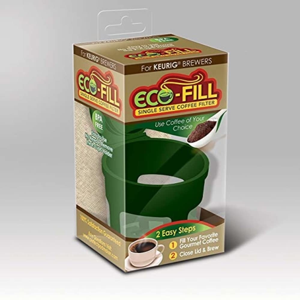 Eco-Friendly Reusable Coffee Pods for Keurig 1.0 - 4 Pack Green Mesh Filters | Perfect Pod Cafe Fill Compatible with Single Cup Brewers | Ideal for Home, Office & Camping Coffee Lovers