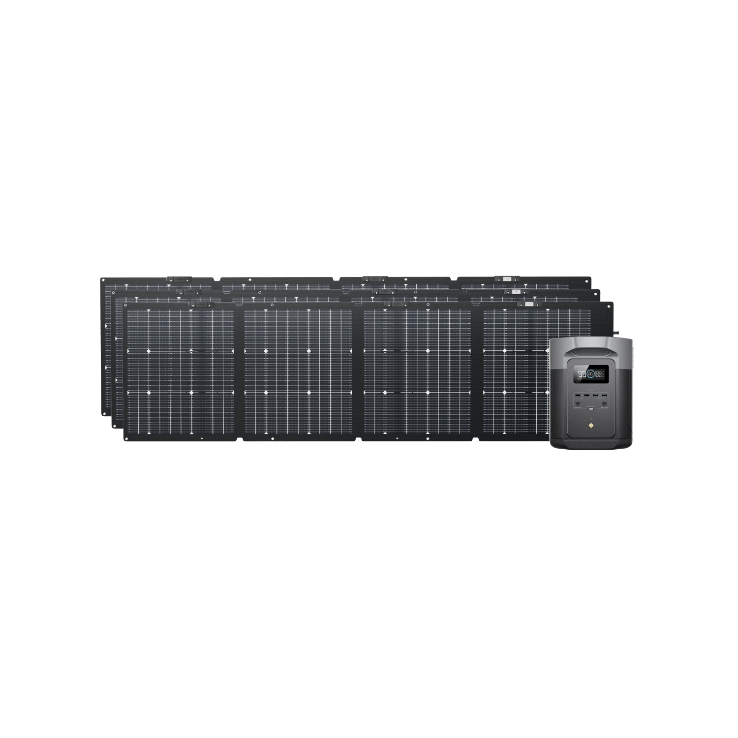 EcoFlow DELTA 2 Max 2000W Portable Power Station with 220W Solar Panel - Perfect for Home Backup, Camping & Outdoor Adventures