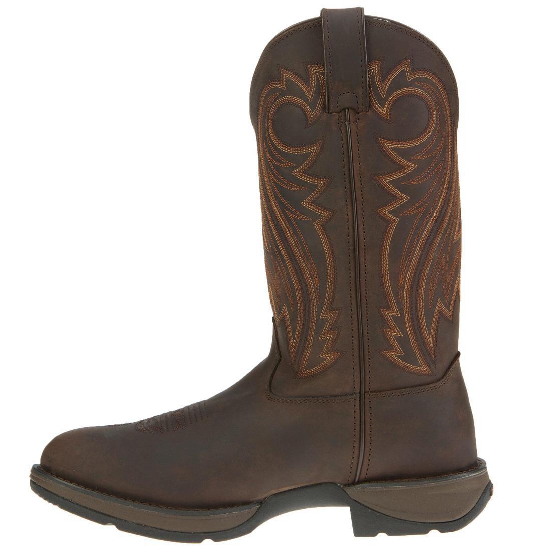 Rebel Chocolate Brown Pull-On Western Boots for Women - Comfortable & Stylish Cowboy Boots for Riding, Country Fashion & Everyday Wear