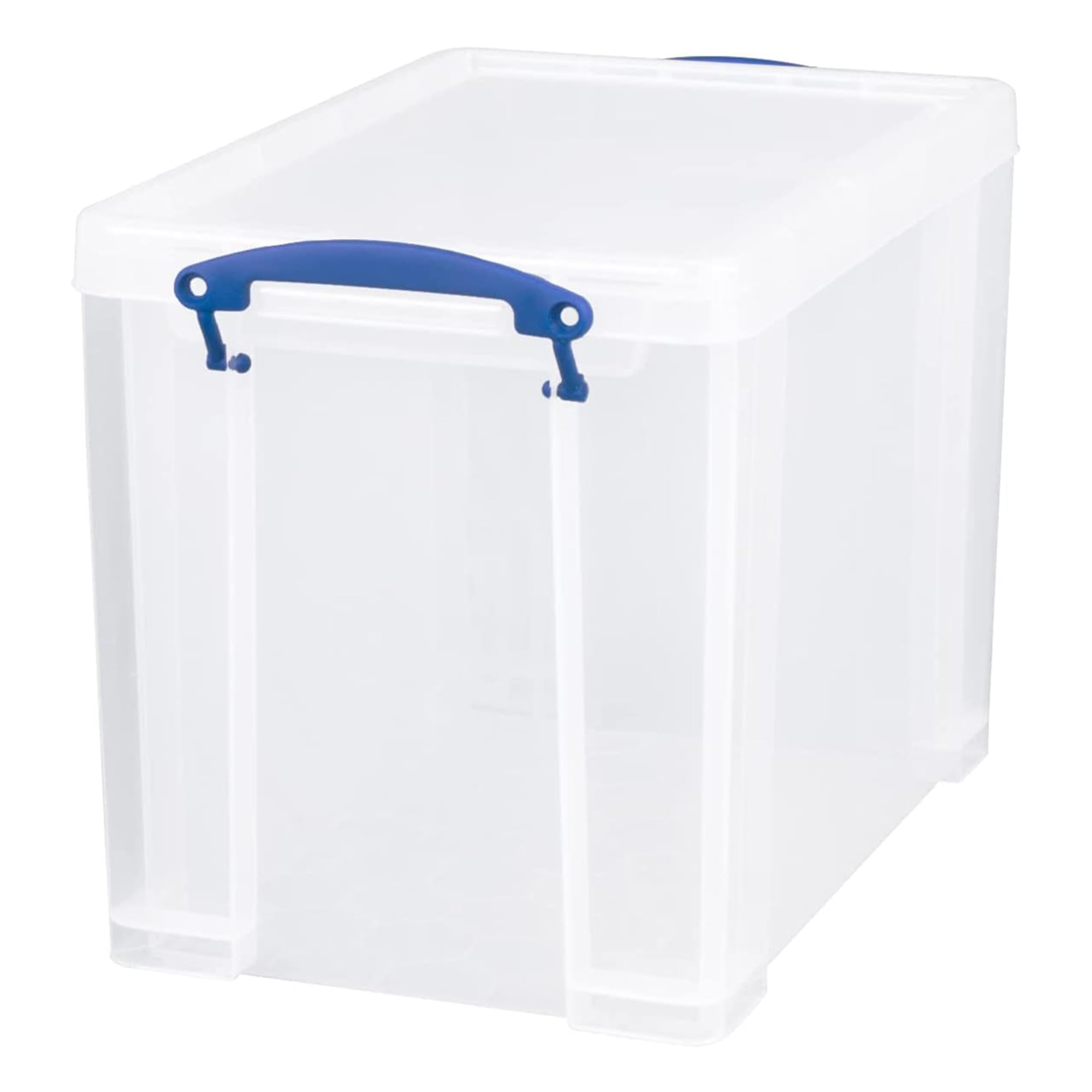 19L Plastic Stackable Storage Containers with Snap Lid & Clip Lock Handles - 10 Pack for Home Office Organization | Durable Storage Bins for Closet, Garage & Pantry Organization
