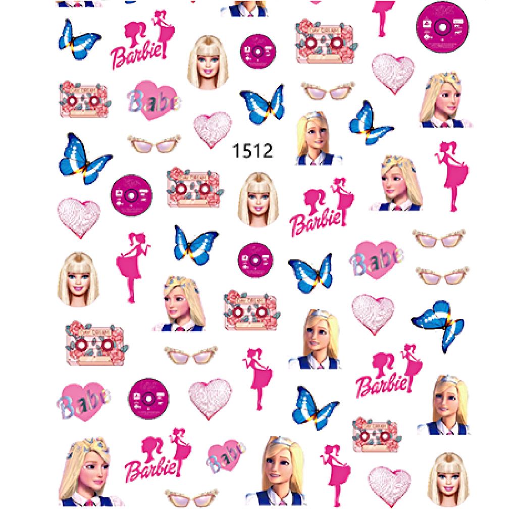 Barbie Nail Art Stickers for Girls - Self-Adhesive Nail Decals with 100+ Designs - Perfect for Parties, DIY Manicures & Gift Giving