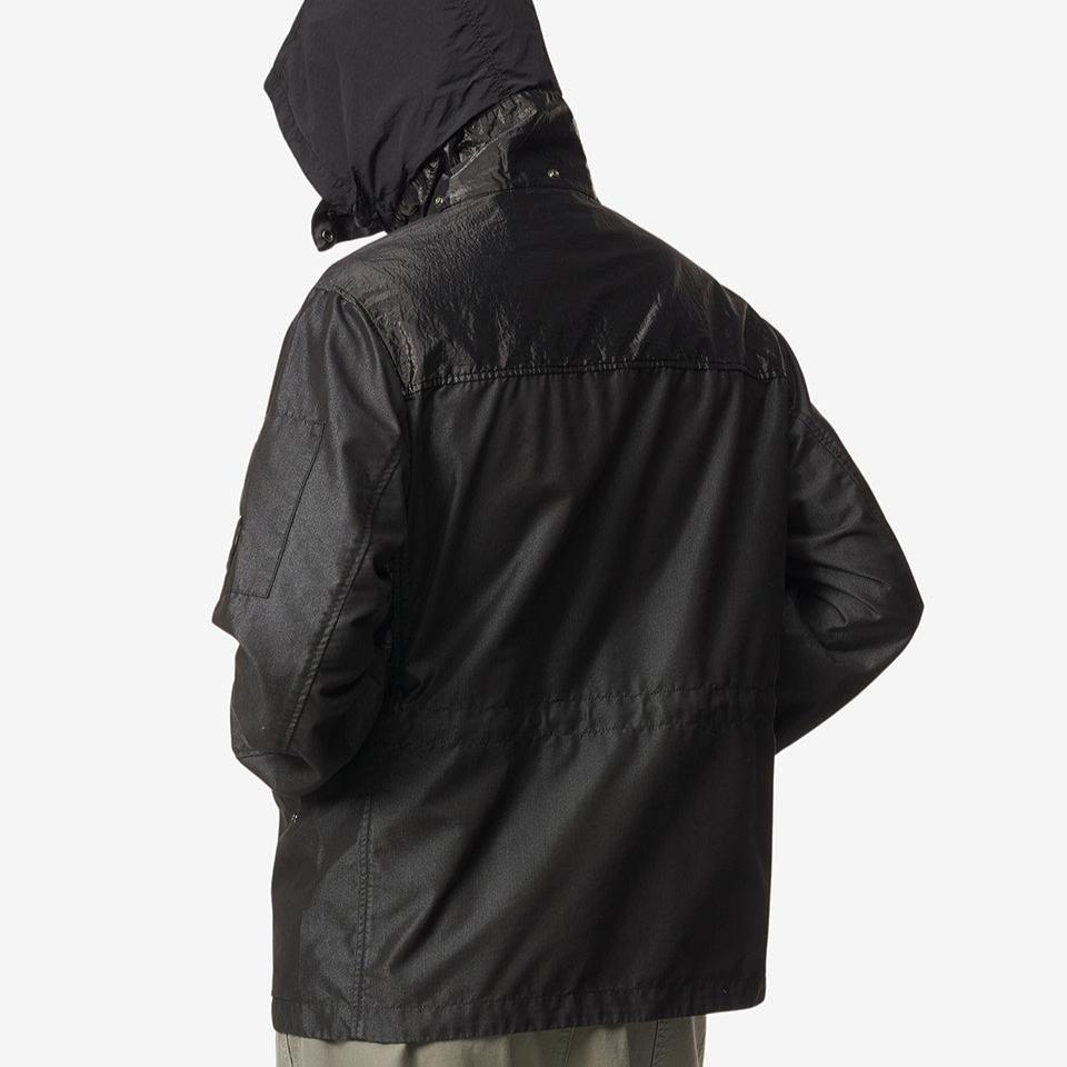 CP Company Black 50 FILI TR P Jacket - Men's Lightweight Waterproof Windbreaker for Outdoor Activities, Travel & Urban Style