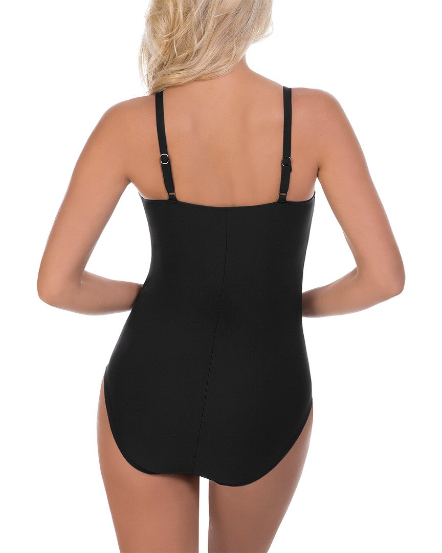 Magic Suit Cut it Out Juli Underwire One Piece Swimsuit - Black Size 10 | Sexy Supportive Bathing Suit for Women | Perfect for Beach Vacations, Pool Parties & Summer Getaways