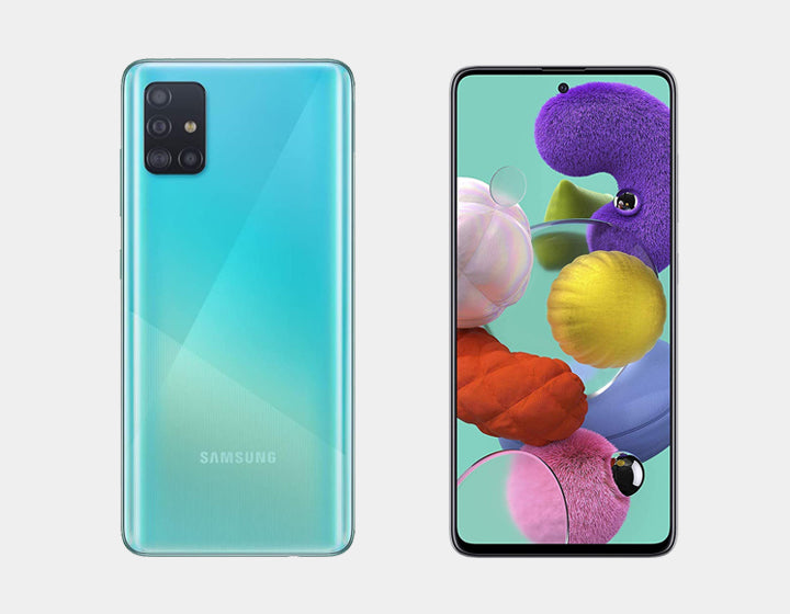 Samsung Galaxy A51 (SM-A515F/DS) 128GB 6GB RAM Dual SIM Smartphone - Prism Crush Blue | Unlocked Android Phone for Work, Travel & Entertainment